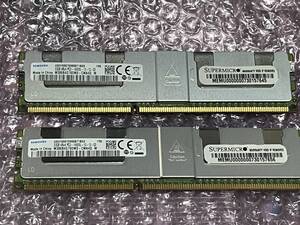 Samsung 32GB 2枚セット 計64GB DDR3-1866 PC3-14900L (Load-Reduced ) LRDIMM 同一ロット