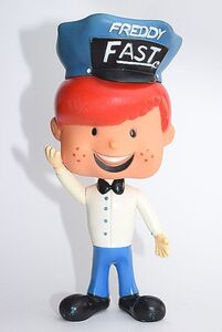 レア！ 1970’ｓ FREDDY FAST フレディー ビンテージ TOY ソフビ DAKIN製 検 ガソリン SHELL オイル缶 MOBIL 世田谷 ESSO アドバタイジング