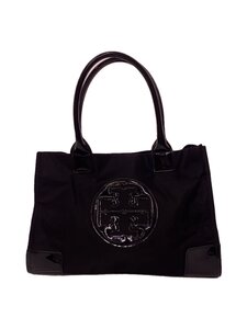 TORY BURCH◆トートバッグ/ナイロン/ブラック/無地/TORY BURCH