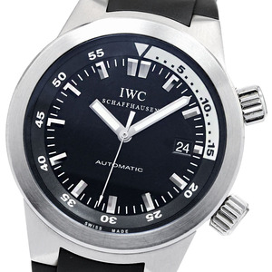 IWC SCHAFFHAUSEN IW354807 アクアタイマー オートマティック デイト 自動巻き メンズ 保証書付き_826376