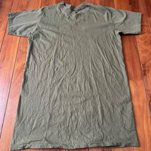 沖縄 米軍放出品 USMC MARINE ミリタリー Tシャツ トレーニング ランニング 筋トレ スポーツ OD (管理番号ZA69)