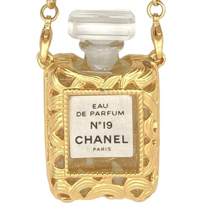 1円スタート シャネル ネックレス 香水 No.19 GP ゴールド EDP オードゥ パルファム EAU DE PARFUM CHANEL ミニボトル