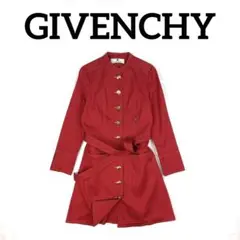 【超激レア】 80s GIVENCHY スプリングコート　レッド　ヴィンテージ