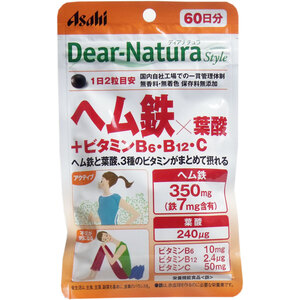 【まとめ買う】※ディアナチュラスタイル ヘム鉄×葉酸＋ビタミンＢ６・Ｂ１２・C ６０日分 １２０粒入×5個セット