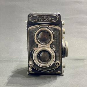 アンティークカメラ ミノルタ AUTOCORD 二眼レフ フィルムカメラ VIEW-ROKKOR1:3.2/3.5 f=75mm シャッター動作確認済 現像のみ未確認