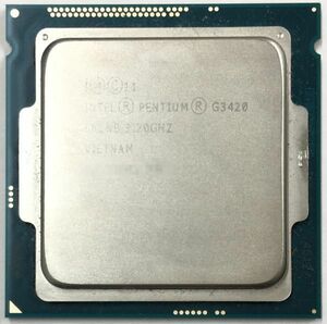 PENTIUM G3420 ×1枚 Intel CPU 3.20GHz SR1NB 2コア ソケット FCLGA1150 デスクトップ用 BIOS起動確認済【中古品】【送料無料】