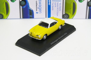 京商 1/64 フォルクスワーゲン カルマンギア イエロー フォルクスワーゲン ミニカーコレクション2 1/64 Volkswagen Karmann Ghia Yellow