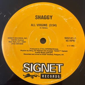 SHAGGY/ALL VIRGINS/VIRGINS VERSION/レコード/中古/DJ/club/reggae