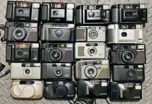 計20点 ① コンパクト フィルムカメラ まとめ売り OLYMPUS Canon MINOLTA KONICA MINOLTA Nikon RICOH KYOCERA 等 動作未確認 ジャンク