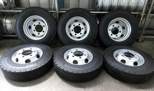 送料無料　スタッドレス　225/80R17.5　ヨコハマ　905W　22年　17.5×6.00　再塗装　6本　フォワード　レンジャー　ファイター　コンドル等