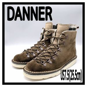 DANNER (ダナー) D4110 ブーツ マウンテンブーツ アウトドア レースアップ スエード グレージュ US7.5 25.5cm アメカジ ワーク サイドゴア