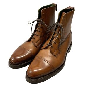 トリッカーズ レザーブーツ M7242 ストレートチップ レースアップ ブラウン メンズ サイズ8 Tricker