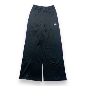 adidas アディダス ジャージパンツ パンツ ボトムス フレアパンツ ワイドパンツ スポーツウェア ストレッチ ブラック XS