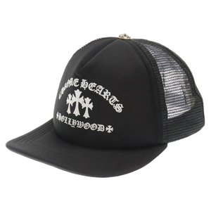 CHROME HEARTS クロムハーツ King Taco Trucker Cap キングタコ セメタリークロス トラッカーメッシュキャップ 帽子 ブラック