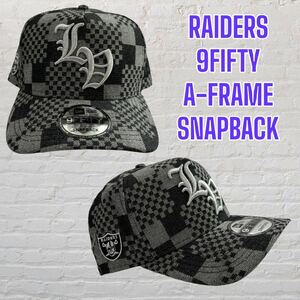 新品　9FIFTY A-FRAME ラスベガス・レイダース　海外限定ニューエラ　スナップバック　RAIDERS NEW ERA LV ファレル