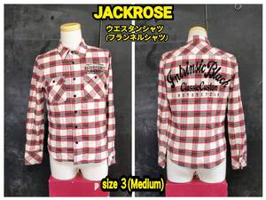 ★送料無料★ JACKROSE フランネルシャツ ジャックローズ ウエスタンシャツ size ３(Medium)