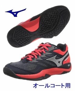 ミズノ テニスシューズ ウエーブスパーク WIDE AC 25.0cm mizuno 61GA213062 3E オールコート