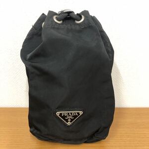 【PRADA】プラダ★ポーチ 巾着 バッグ ミニバッグ ナイロン ロゴ ブラック BRMVB6Q 12