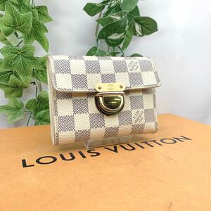 t481 LOUIS VUITTON ルイヴィトン アズール ポルトフォイユ コアラ 三つ折り財布N60013 シリアルCA0076