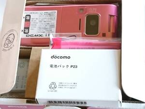 P-04C 新品同様 ピンク 予備新品電池 スワロフスキー 防水 Panasonic パナソニック docomo ドコモ