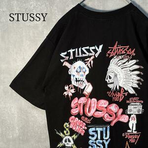 STUSSY ステューシー バックスカルプリント Tシャツ メキシコ製