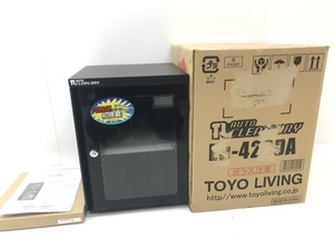 下松)TOYO LIVING 東洋リビング AUTO DRY カメラ防湿庫 ED-42CDA 美品 動作確認済み　 ▼★241101A04B MM01A