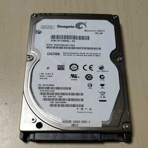 ◎【中古ハードディスク】Seagate160GB 2.5インチ/SATA/5400rpm CP170945-01