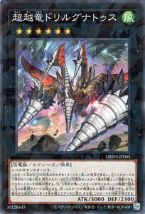 遊戯王カード 超越竜ドリルグナトゥス(ノーマルパラレル) ワイルド・サバイバーズ（DBWS） エクシーズ・効果モンスター 風属性 恐竜族