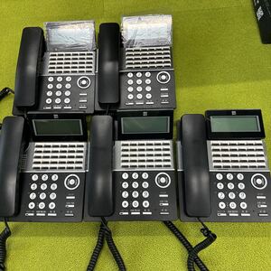 【中古品】Saxa ビジネスフォン サクサ 24ボタンデジタル多機能電話機 TEL 電話機 IP NetPhone SXⅡ　5台　ほぼ新品