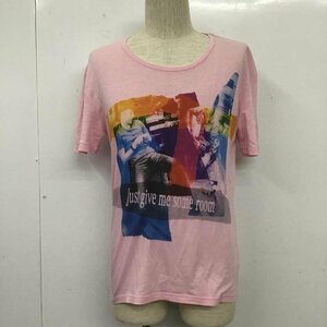 And A 42 アンドエー Tシャツ 半袖 半袖カットソー プリントTシャツ クルーネックカットソー T Shirt 桃 / ピンク / 10105397