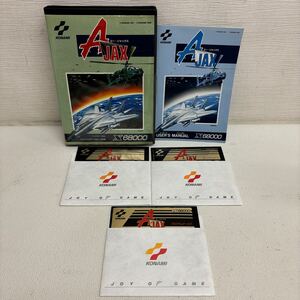 0116M6 A JAX エー・ジャックス PCゲーム X68000用 5インチ 3枚組 RA953 KONAMI コナミ フロッピー PC ゲーム