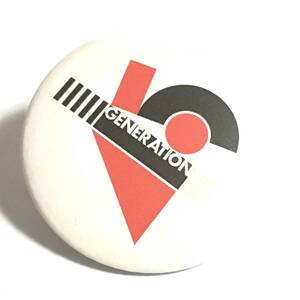 デカ缶バッジ 58mm GENERATION X ジェネレーションX Your Generation Billy Idol ビリーアイドル PUNK パンク Power Pop パワーポップ