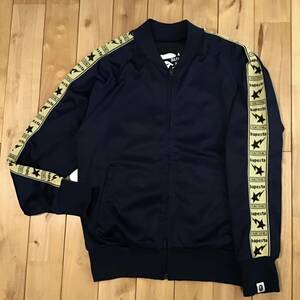 ★初期★ BAPE STA JERSEY track jacket Sサイズ NAVY a bathing ape BAPE STAR ジャージ エイプ ベイプ アベイシングエイプ NIGO w2o