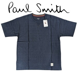 新品 ポールスミス Paul Smith 半袖 Tシャツ L アーティストストライプ Vステッチ ラウンジウェア ネイビー メンズ 夏 春