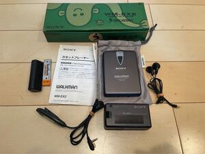 1円から　即決　SONY ソニー WALKMAN WM-EX2カセットウォークマン ポータブルカセットプレーヤー　本体美品　箱　説明書　付属品　