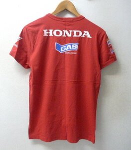 ◆GAS Honda Racing ガス ホンダ　レーシング Tシャツ 赤 サイズS　美