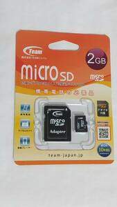  新品　microSD　2GB