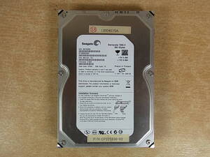 ◎H/286●シーゲート Seagate☆3.5インチHDD(ハードディスク)☆300GB SATA300 7200rpm☆ST3300822AS☆中古品