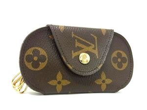 1円 ■美品■ LOUIS VUITTON ルイヴィトン M60115 モノグラム ミュルティクレ ロンPM 4連 キーケース 鍵入れ ブラウン系 FB8771