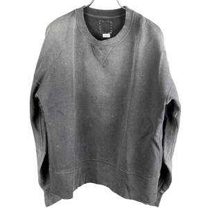 VISVIM(ビズビム) DAMAGED DESIGN COURT L/S SWEAT SHIRT (grey)