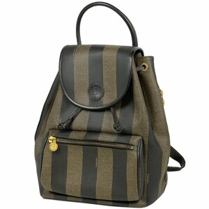 【ジャンク品】フェンディ FENDI ペカン柄 リュックサック バックパック リュック コーティングキャンバス ブラウン 259293 レディ 中古