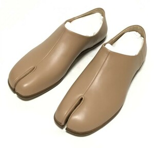 メゾンマルジェラ 足袋 スリッポン ベージュ 42 新品　定価94600円　MAISON MARGIELA TABI LEATHER SHOES SLIP ON s57wr0051 pr516 t9004