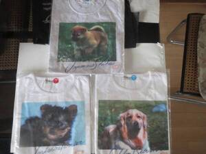 新品キッズ犬柄プリントＴシャツ１枚柴犬またはゴールデン。