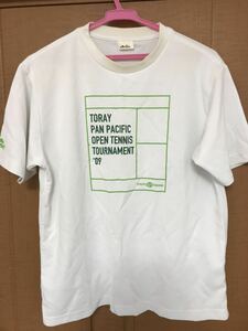 【中古】2009 東レ パンパシフィックテニス Tシャツ（サイズ: L）エレッセ ellesse