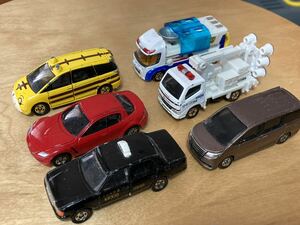 【送料込】トミカ 6台　しまじろう　タクシー　照明車　マツダ　など