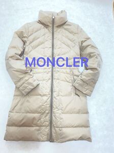 モンクレール MONCLER 人気　ダウンコート　アイボリー　サイズ0 ドライクリーニング済み