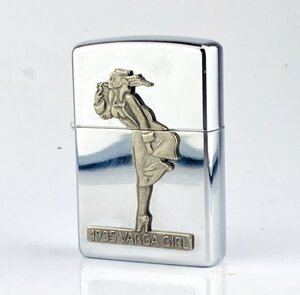 【77】1円～ ZIPPO ジッポー 喫煙具 オイルライター 1935 バルガガール VARGA GIRL 火花のみ確認 ジャンク品