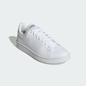 【新品】25cm アドバンテージベース ADVANTAGE BASE SHOES ホワイト 白/緑 スニーカー 靴シューズ adidas アディダス オリジナルス gw2063