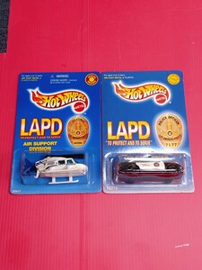 Hotwheels　ロス市警特注品　 LAPD　　　　　　POLICE CRUiER ＆　PROOPER CHOPPER　　　入手困難激レア品