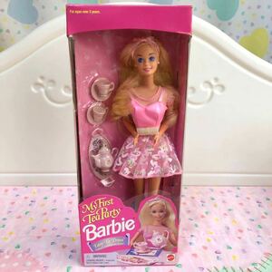 バービー barbie 人形 Doll ヴィンテージ ビンテージ ピンクボックス ファンシートイ 1995年 Mattel 未開封 My First Tea Party レア